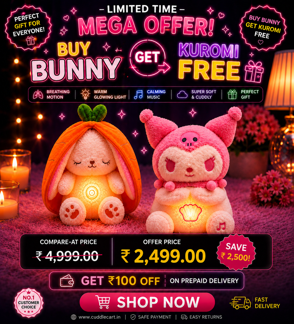 Fluffy Bunny Plush